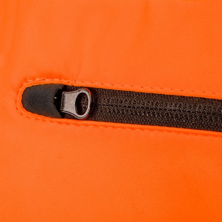 Kurtka robocza ostrzegawcza softshell z kapturem, pomarańczowa, rozmiar XXXL