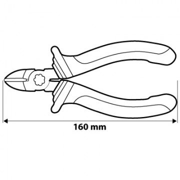 Szczypce boczne 160 mm