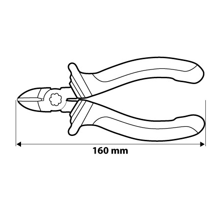 Szczypce boczne 160 mm