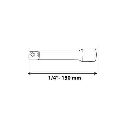 Przedłużka 1/4, 150 mm