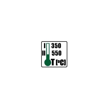 Opalarka 2000W, zakres temperatur: I: 350ºC, II: 550ºC