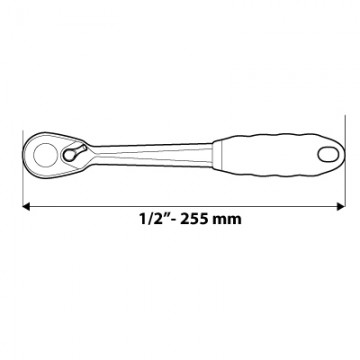 Grzechotka 1/2, 255 mm