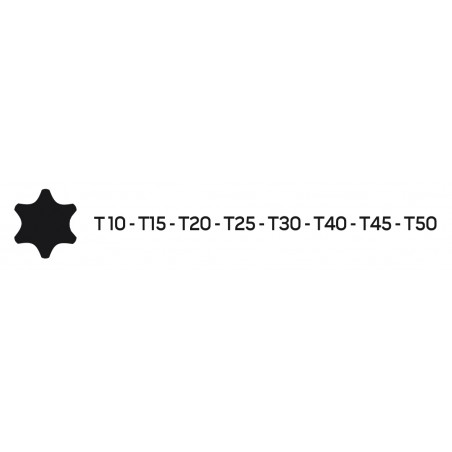 Klucze Torx długie T10-T50, zestaw 8 szt.