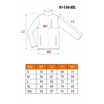 Kurtka robocza, rozmiar XXL/58