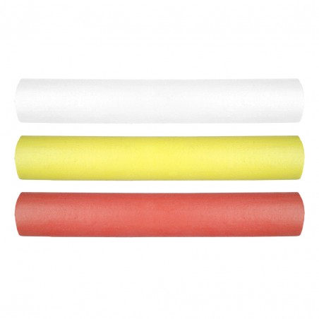 Kreda techniczna biała, żółta i czerwonaolejowa, 13 x 85 mm, 3 szt.