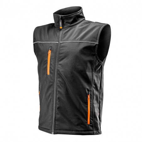 Bezrękawnik roboczy softshell, rozmiar XXXL