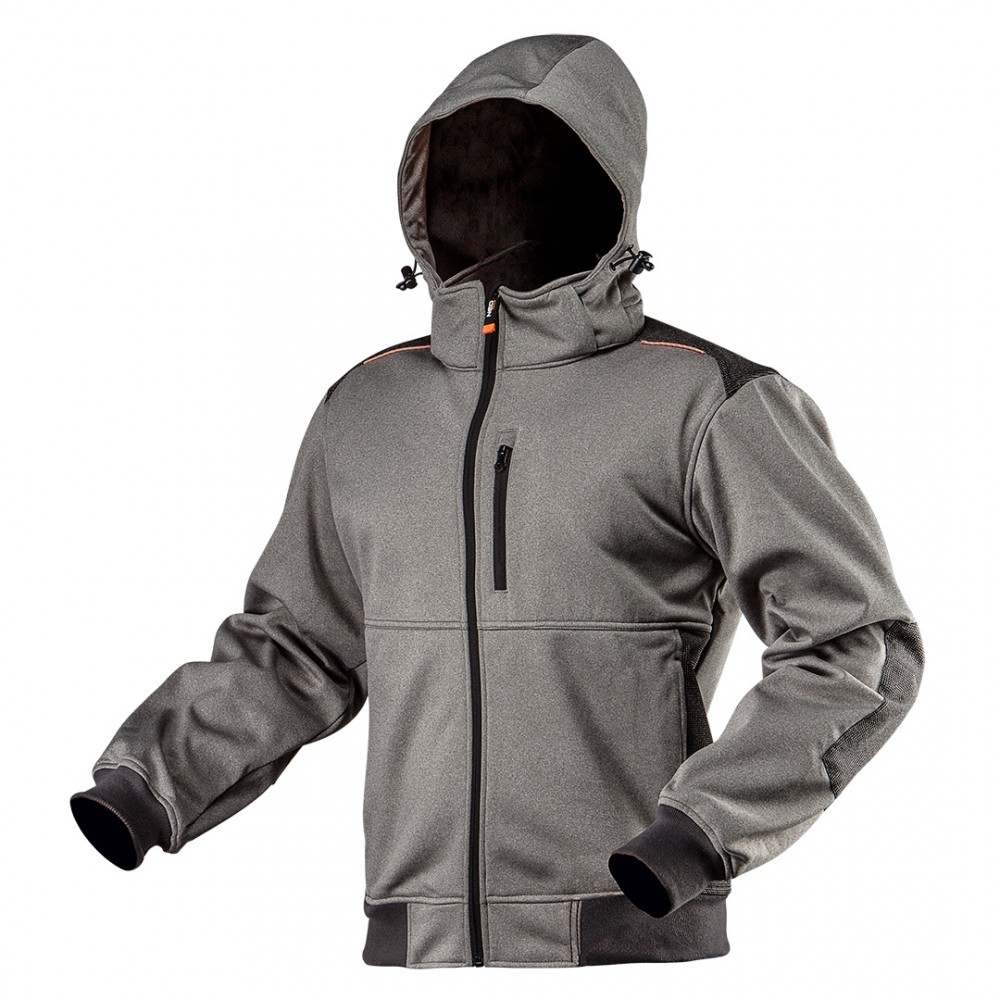 Kurtka robocza softshell z kapturem odpinanym, rozmiar XXXL