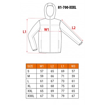 Kurtka robocza ostrzegawcza softshell z kapturem, żółta, rozmiar XXXL