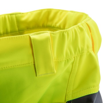 Spodnie robocze ostrzegawcze softshell, żółte, rozmiar M