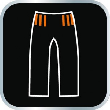 Spodnie robocze ostrzegawcze softshell, pomarańczowe, rozmiar S