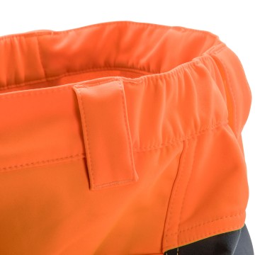 Spodnie robocze ostrzegawcze softshell, pomarańczowe, rozmiar S