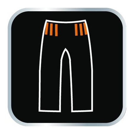 Spodnie robocze ostrzegawcze softshell, pomarańczowe, rozmiar XXL