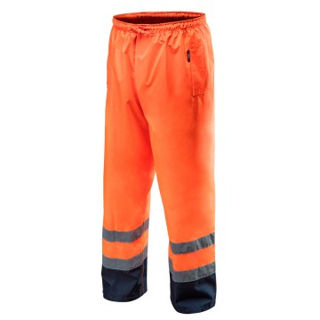 Spodnie robocze ostrzegawcze wodoodporne, pomarańczowe, rozmiar XXXL
