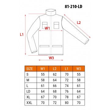 Bluza robocza HD, rozmiar LD/54