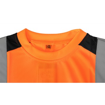 T-shirt ostrzegawczy, ciemny dół, pomarańczowy, rozmiar XXL