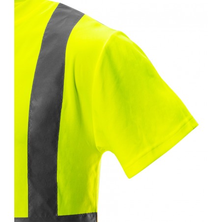 T-shirt ostrzegawczy, żółty, rozmiar M