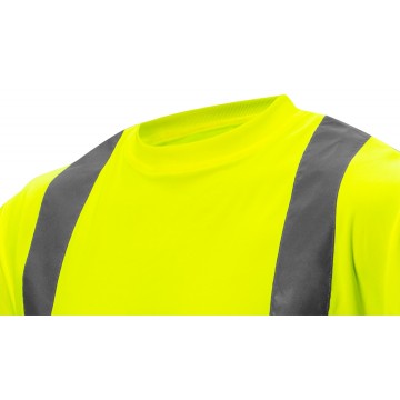 T-shirt ostrzegawczy, żółty, rozmiar L