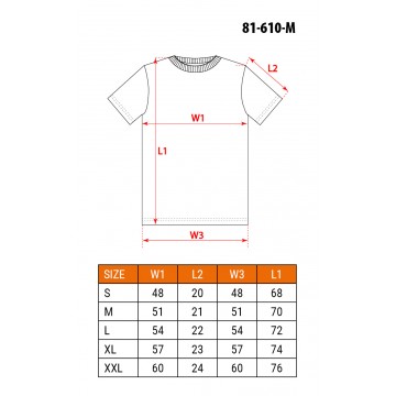 T-shirt, czarny, rozmiar M, CE