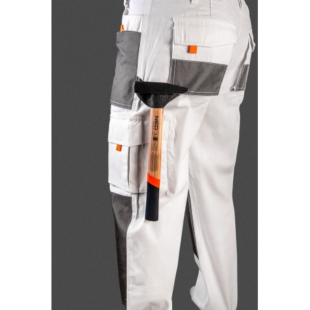 Spodnie robocze, białe, rozmiar L/52