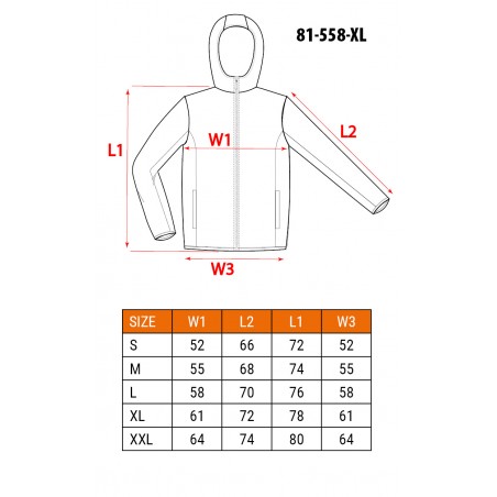 Kurtka softshell HD+, rozmiar XL