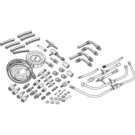 Zestaw do testowania systemów wtryskowych.