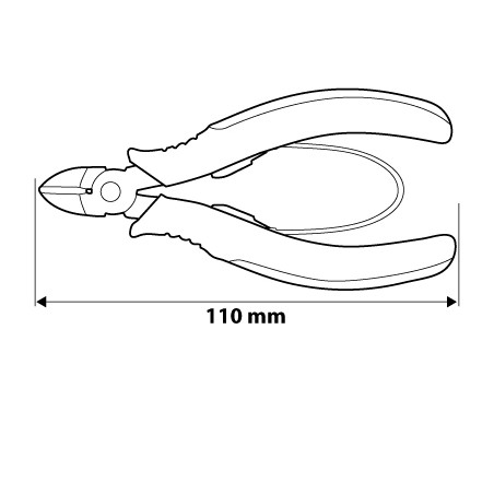 Szczypce precyzyjne boczne 110 mm