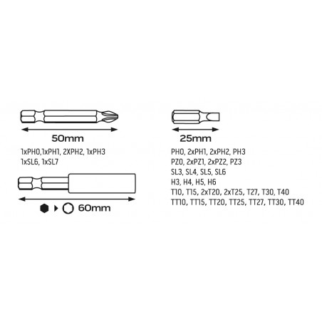 Wkrętak akumulatorowy micro-USB 3,6V, Li-Ion, plastikowe pudełko+akcesoria