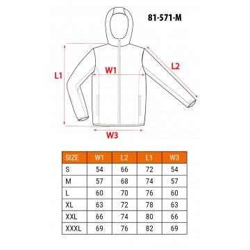 Kurtka z membraną 8000 PREMIUM, ocieplenie PrimaLoft, rozmiar M