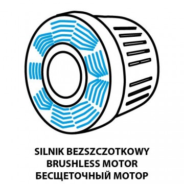 Mieszarka akumulatorowa bezszczotkowa Energy+ 18V, obroty: I: 250-400 min-1, II: 350-650 min⁻¹