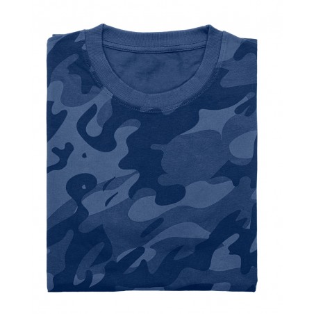 T-shirt roboczy Camo Navy, rozmiar S