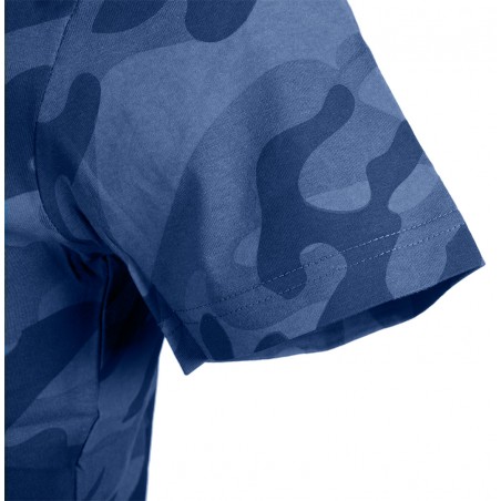 T-shirt roboczy Camo Navy, rozmiar S