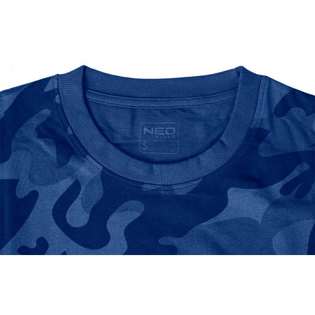 T-shirt roboczy Camo Navy, rozmiar S