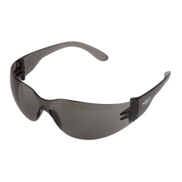 Okulary ochronne, przyciemniane soczewki, klasa odpornosci F