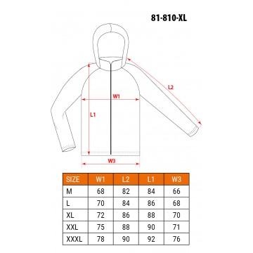 Kurtka przeciwdeszczowa PU/PVC, EN 343, rozmiar XL