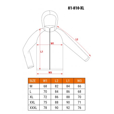 Kurtka przeciwdeszczowa PU/PVC, EN 343, rozmiar XL