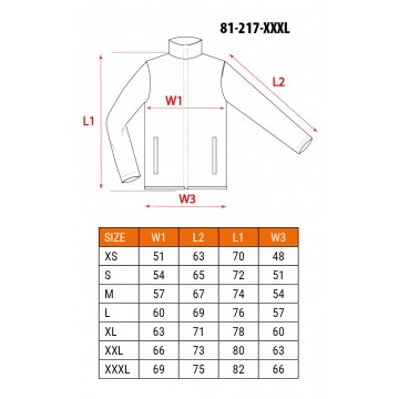 Bluza robocza PREMIUM, 100% bawełna, ripstop, rozmiar XXXL