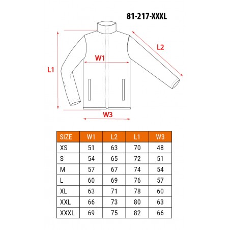 Bluza robocza PREMIUM, 100% bawełna, ripstop, rozmiar XXXL