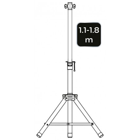 Statyw do promienników wysokość 1,1 - 1,8 m