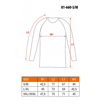 Koszulka termoaktywna, rozmiar S/M, CE