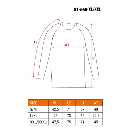 Koszulka termoaktywna, rozmiar XXL/XXXL