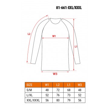 Koszulka termoaktywna BASIC, rozmiar XXL/XXXL