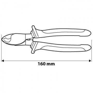 Obcinak do kabli miedzianych i aluminiowych 160 mm