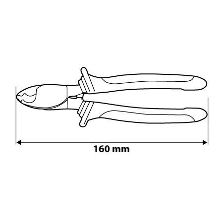 Obcinak do kabli miedzianych i aluminiowych 160 mm