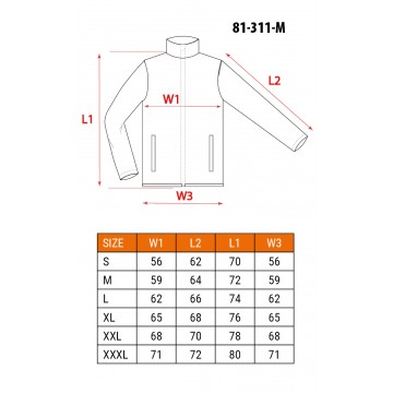 Bluza robocza 2 w1, 100% cotton, rozmiar M