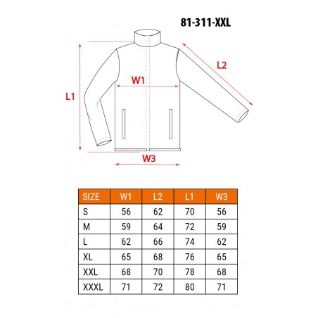 Bluza robocza 2 w 1, 100% cotton, rozmiar XXL