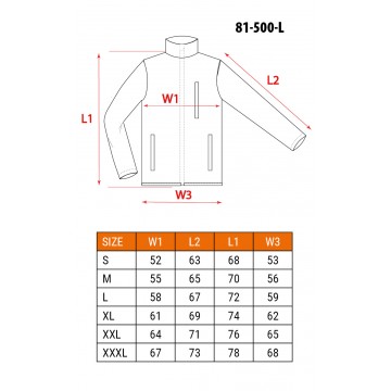 Bluza polarowa, czarna, rozmiar L/52