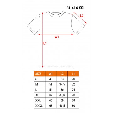 T-shirt funkcyjny PREMIUM, rozmiar XXL