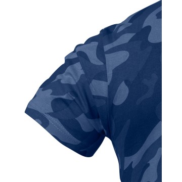 T-shirt roboczy Camo Navy, rozmiar L