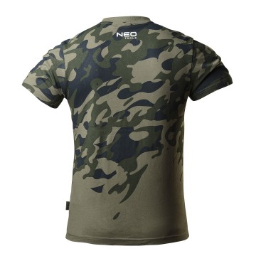 T-shirt roboczy z nadrukiem CAMO, rozmiar L