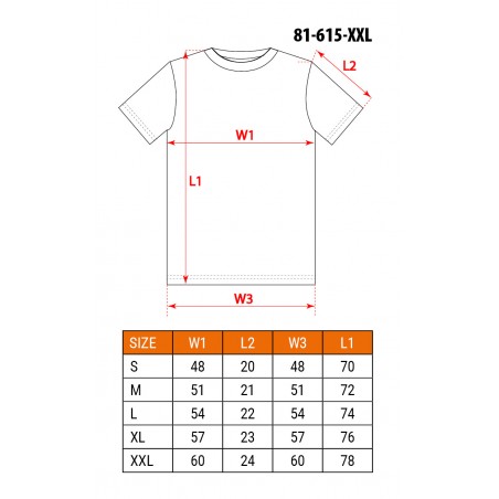 T-shirt roboczy  HD+, rozmiar XXL